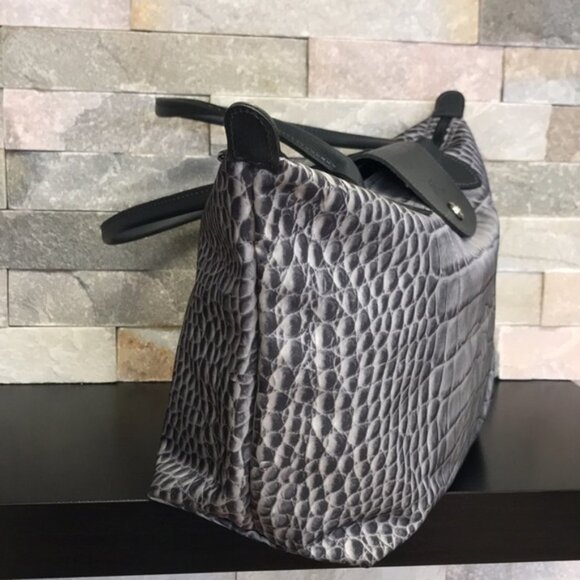 Longchamp Le Pliage Crocodile-Print Tote - Picture 5 of 9